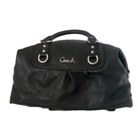 Coach , Black Women's leather Bag with handle and sholder strap - Picture 1 of 9